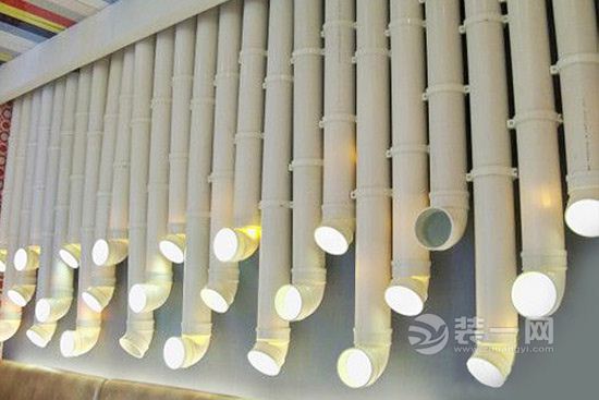 青岛装修网：墙面管道材料装饰效果图欣赏