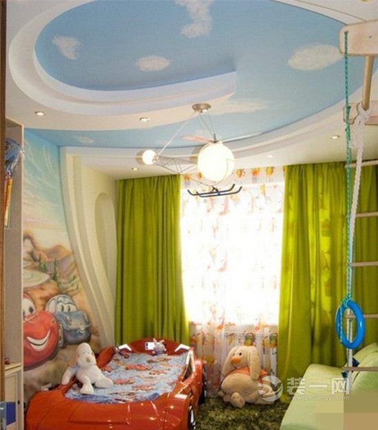 儿童房天花板装修效果图