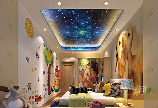 儿童房天花板装修效果图