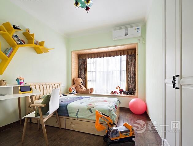 济南装修网：新中式混搭工业风格装修效果图儿童卧室