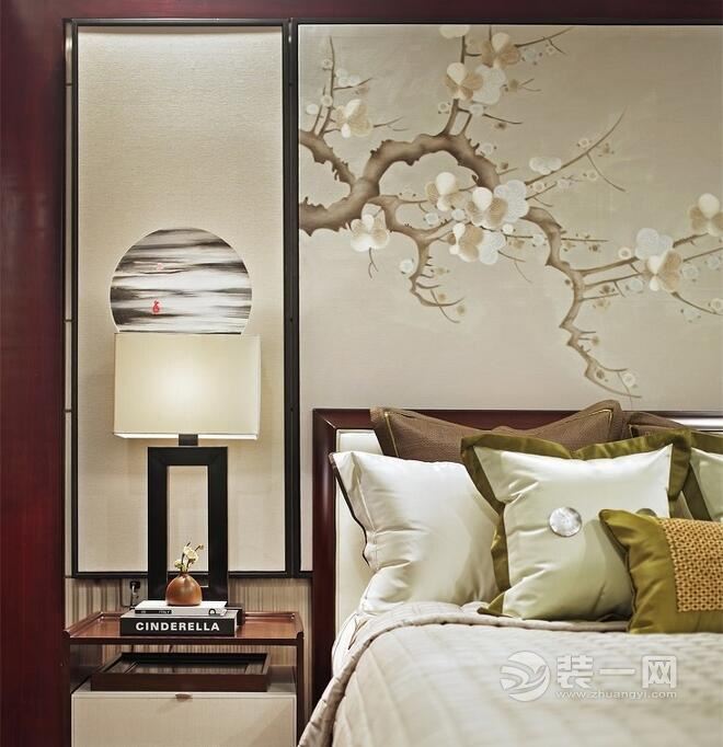 无锡装修公司：现代中式风格装修效果图老人房卧室