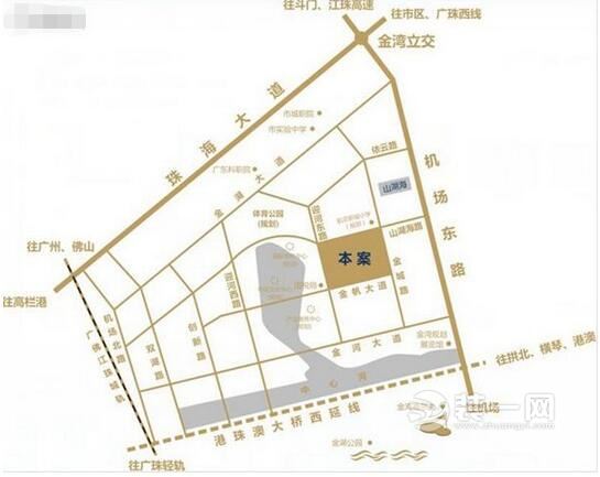 珠海金湾航空城规划图