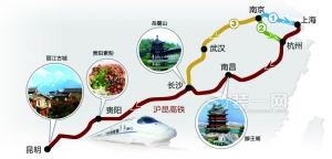 今年年底沪昆高铁有望全线贯通 南京到昆明最快约11小时