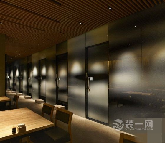 国外装修设计日式风格餐厅装修设计效果图