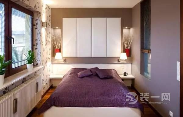 小户型卧室紫色系列效果图