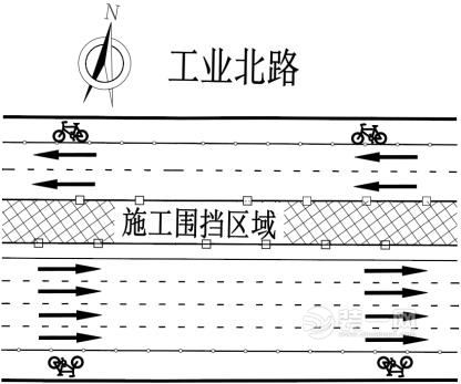 济南轨道交通R3施工区域周边交通疏解示意图