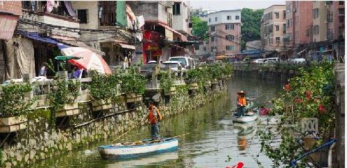 广州装修网大塘涌河道违建拆除图片