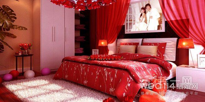 婚房布置卧室效果图