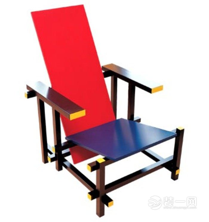 红蓝椅效果图