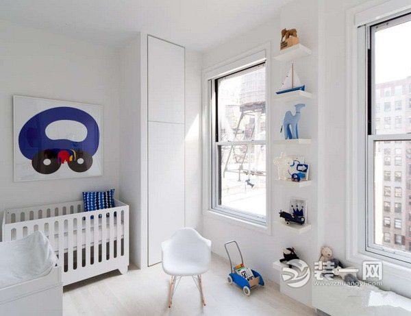 现代混搭风格婴儿房装修效果图