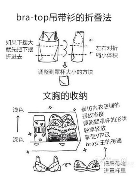 吊带折叠方法图解