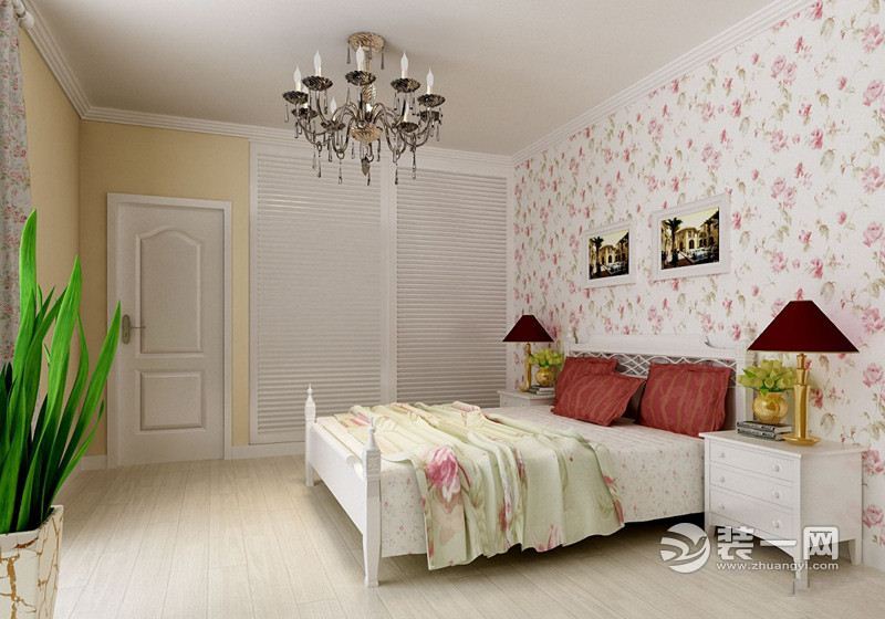 现代欧式简约卧室装修效果图