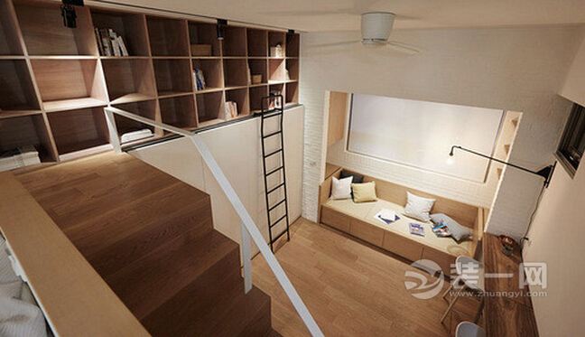 合肥装修公司温暖木质感单身公寓家装效果图