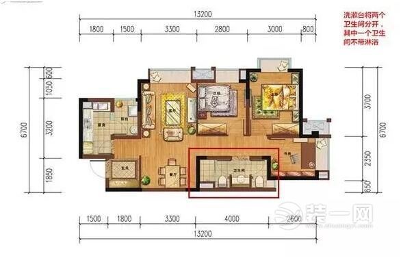 房屋面积和卫生间个数够用设计详解
