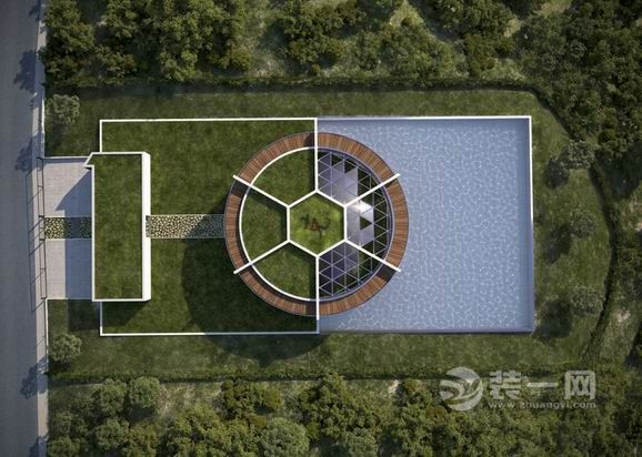 创意足球房子装修效果图