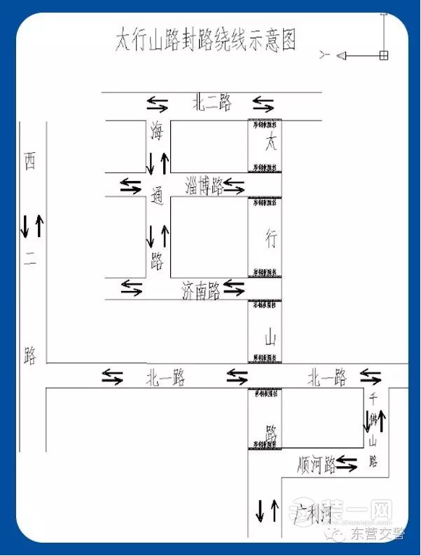 东营西城太行山路绕线图