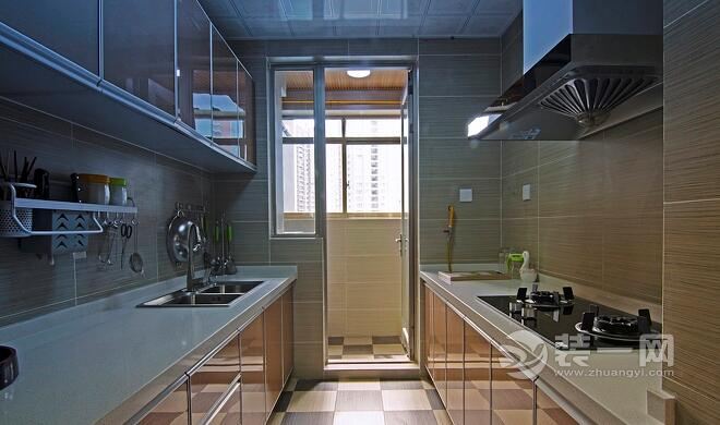 武汉装修网120平米三室一厅中式风格厨房装修效果图