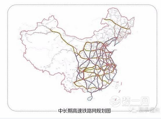 中长期高速铁路规划网