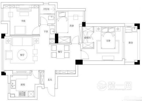 北京装修公司-实创装饰公司案例 新新天第89平炫酷北欧风