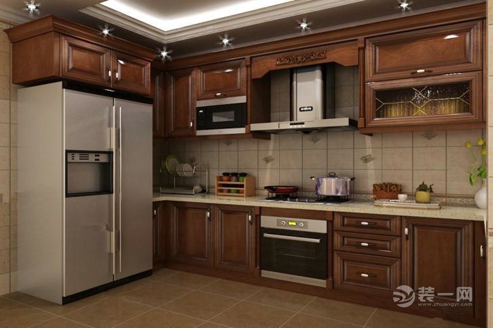 现代88平两室一厅欧式混搭厨房装修效果图