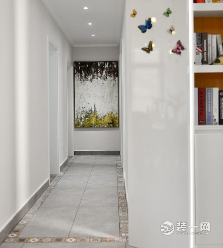 合肥装修网120平米美式风格装修样板间走廊装修效果图