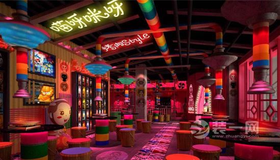 合肥万达文旅城一粉色主题餐厅装修效果图曝光