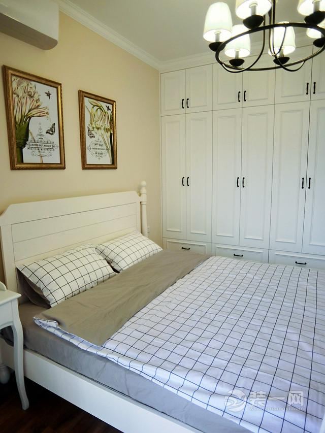 106平婚房卧室美式风格装修设计效果图