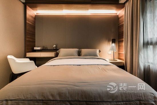 郑州装修网永威五月花城170平米现代简约风格两居室卧室装修效果图