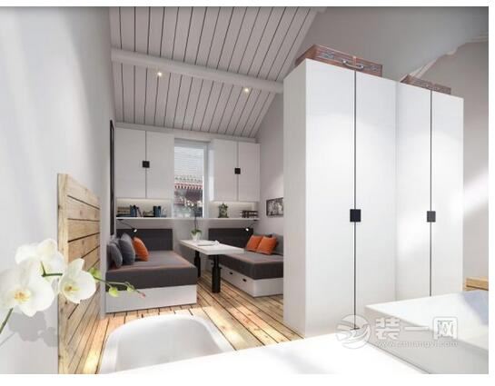 北京装饰公司现代简约风格装修34平米一室一厅loft公寓设计