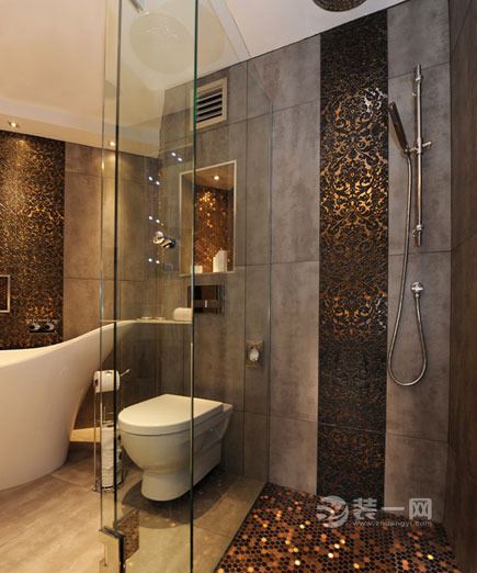 卫浴创意瓷砖铺贴效果图