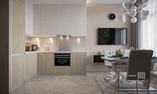 郑州装修公司现代简约风格程序员公寓装修效果图厨房