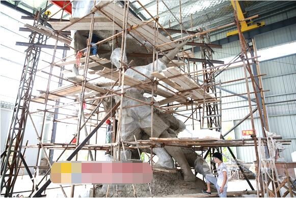 南昌雕塑广场明年八一前亮相 施工和内部装修一睹为快