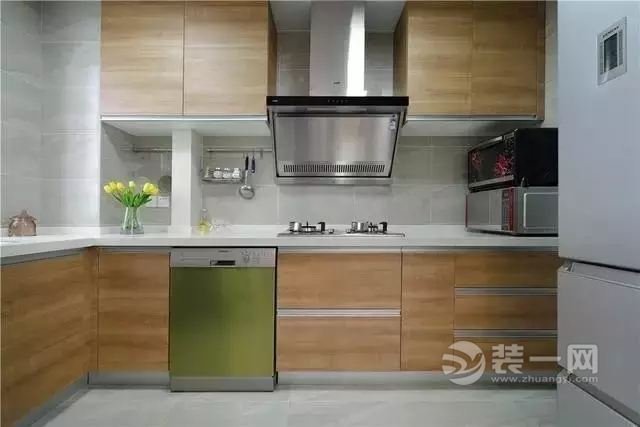 金华装饰公司120平时尚现代风格三室两厅厨房装修设计效果图