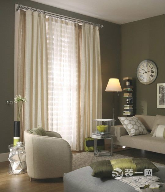 家居客厅窗帘装修效果图