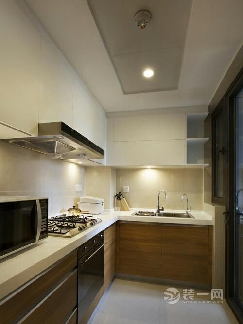 包头装修网90平小三房现代简约风格厨房装修效果图