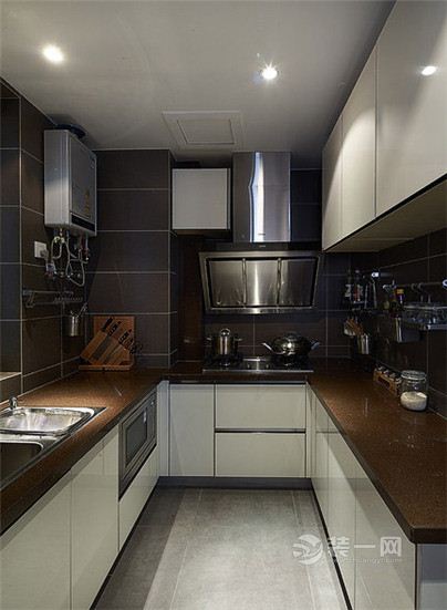 珠海装修公司98平自然简欧风格两室两厅厨房装修效果