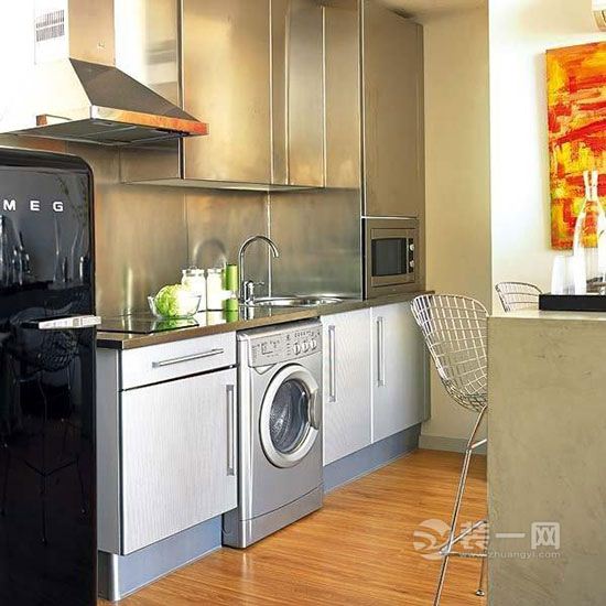 清新简约精彩撞色 跃层单身公寓寿县装饰设计