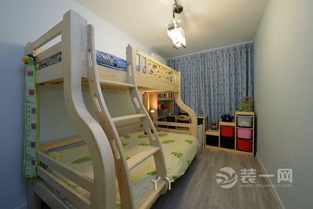 包头装修网124平三室两厅现代简约风格次卧儿童房装修效果图