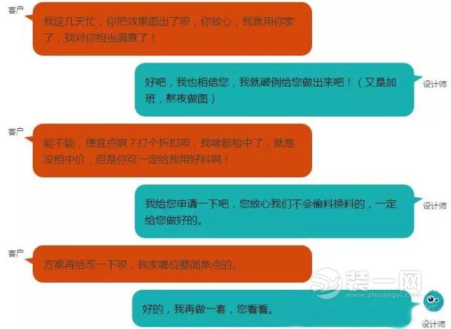 东营装修网装修设计师设计完效果图 客户却跑了