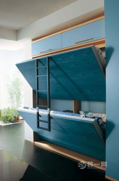 隐形床壁床图片 北京装修公司2016年隐形床折叠床款式 小户型空间创意设计