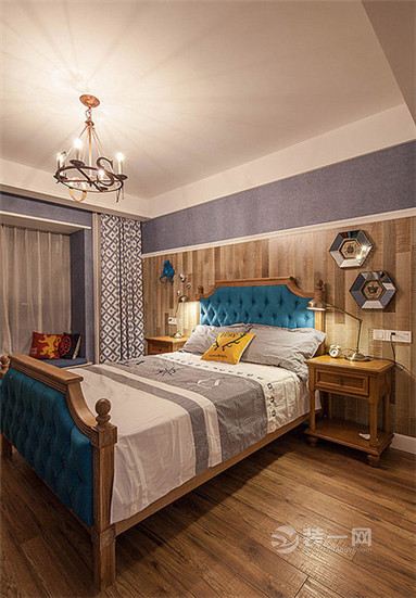 金华装饰公司139平欧式风格三室两厅卧室装修效果图