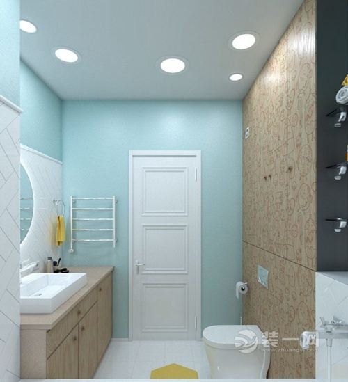 平顶山装饰公司40平时尚现代风格一居室卫浴装修效果图