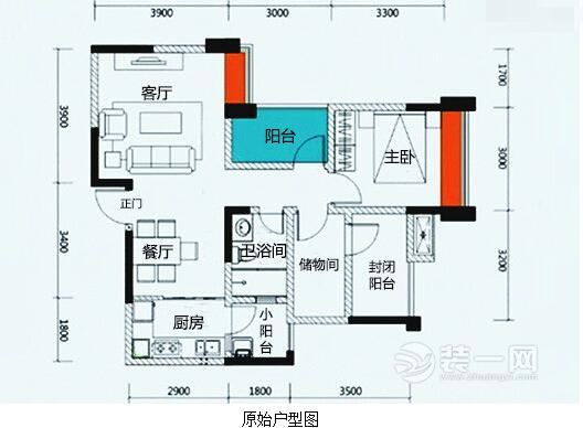 北京装饰公司朝阳区70平米两室一厅装修效果图 四口之家旧房改造案案例装修效果图