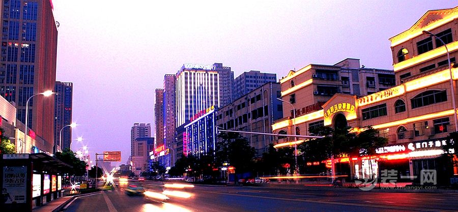 襄阳市居民小区生活街道风景