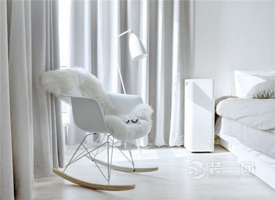 太原装饰公司79平纯白北欧风格两室两厅卧室装修效果图