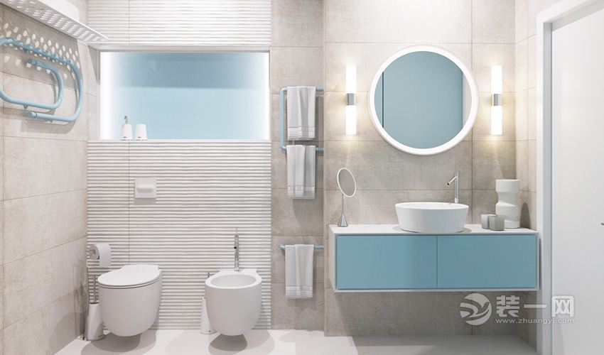 珠海装饰公司60平轻工业风格一室两厅卫浴装修效果图