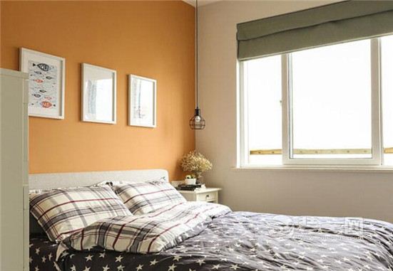 平顶山装饰公司56平宜家风格小户型卧室装修效果图