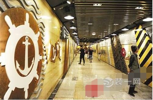 重庆杨家坪商圈建成5大主题创意装修满分的地下通道