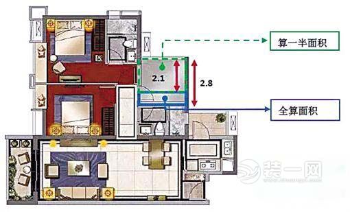 广州装修公司N+1偷面积户型装修效果图