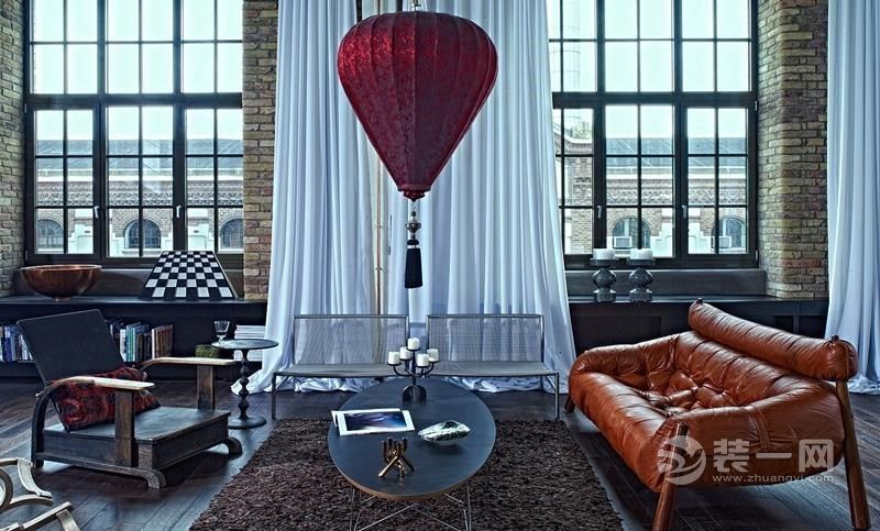 佛山装饰公司130平工业风格loft公寓装修效果图